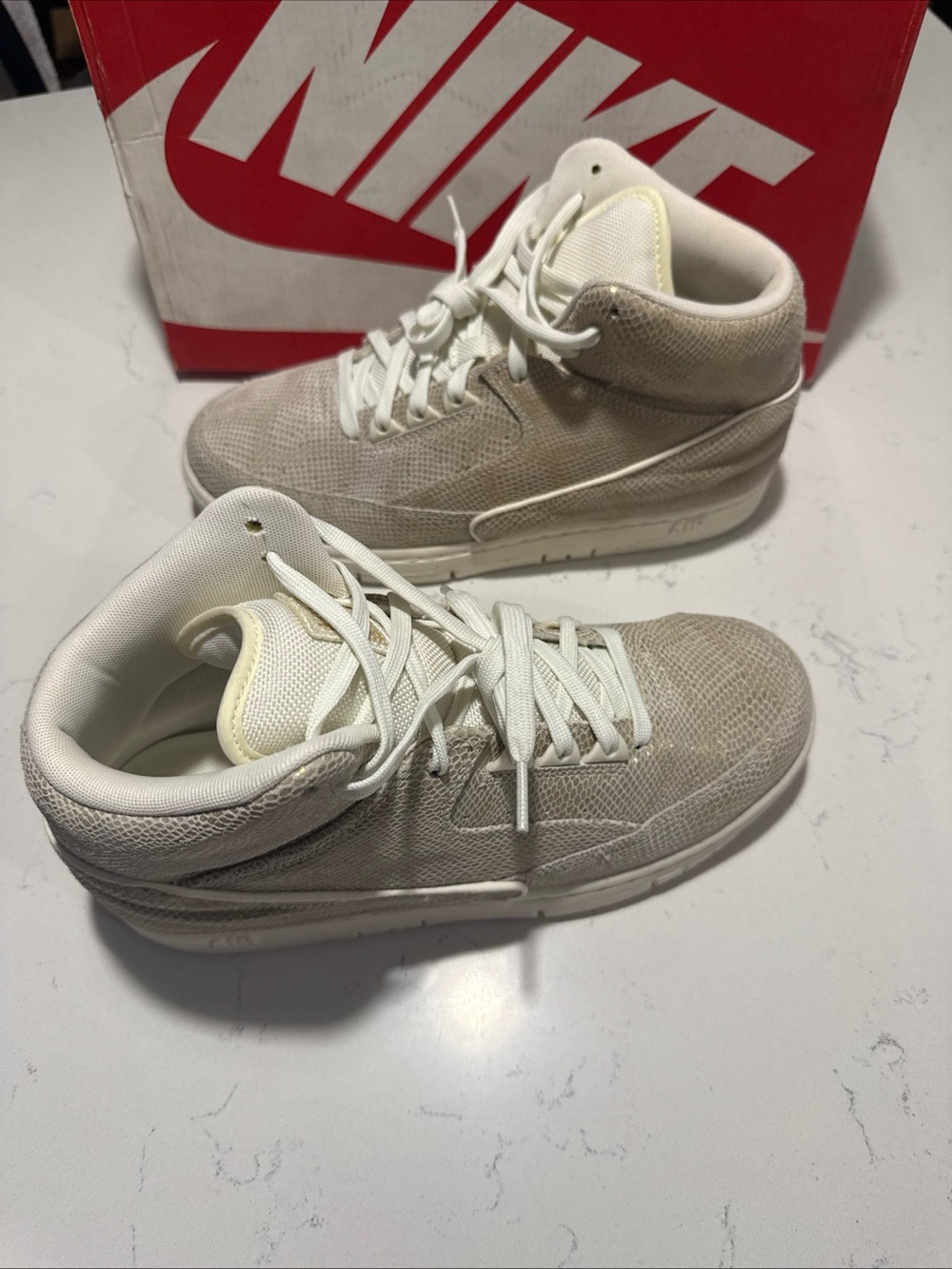 Nike Air Python PRM Sail Metallic Gold Snakeskin DS  8.5M. / 10W